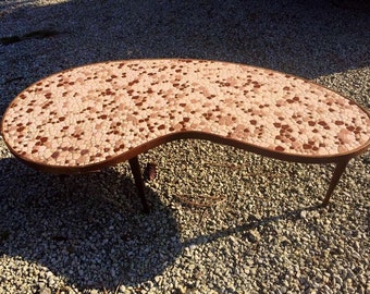 Tiled Kidney Bean Coffee Table