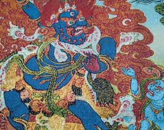 Tibetan Thanka Art: the Buddhist Protector Mahakala