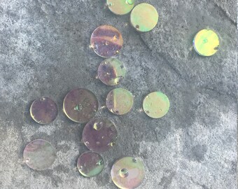 iridescent roller disco earrings