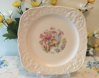 1930’s Edwin Knowles China Co. Adorable Decor Plate