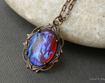 As Seen On The Vampire Diaries Bonnie Bennett Dragon's Blood Amulet Charm Pendant Necklace