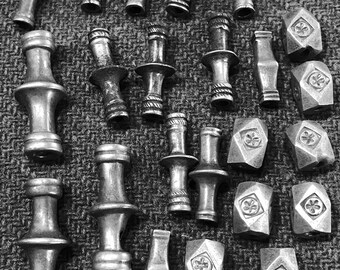 Antique Berber hex beads