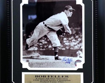 Bob Feller Cleveland Indians - 11X14 Autographed Frame