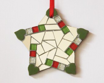 Handmade Mosaic Star Ornament