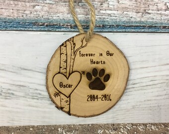 Pet Memorial Ornament, Dog Sympathy Gift, Loss of Pet Gift, Remembrance Ornament, Pet Owner Gifts, In Memory of Dog, Pet Christmas Ornaments