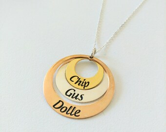 Personalized Gift | Family Necklace | Personalized Jewelry | Children Name Necklace | Mothers Day Gift | Gift For Mom | Necklace For Mom