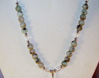 Fancy Jasper and Sesame Jasper Necklace