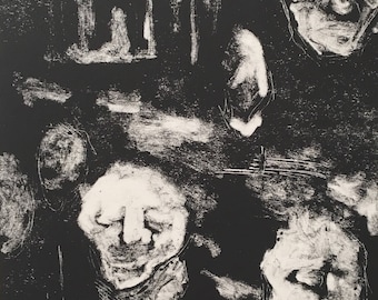 Nightmare II, original monotype print