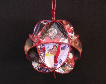Hockey Card Ornament - Washington Capitals Ice Hockey Decoration