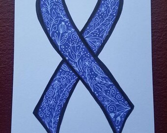 Relay for Life Cancer Fundraiser - Customized Purple Ribbon