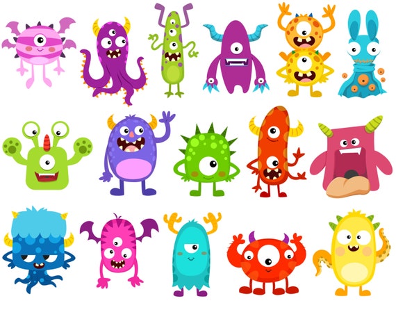  Monster Clipart Monsters Clip Art Birthday Clipart Monster 