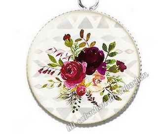 Ethnic Dreamcatcher av32 flowers resin pendant cabochon