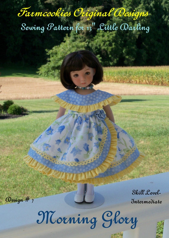 PDF Sewing Pattern / MORNING GLORY for Dianna Effner's 13" Little Darling Dolls