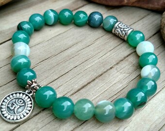Harmony of Nature Lotus Om Energy Bracelet