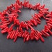 Strand Beauty Red coral branch gemstone Loose One strand 16"