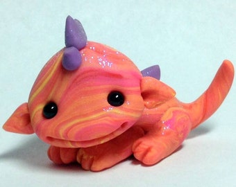 OOAK Sunset Swirl Dragon Trollfling Troll "Nettie" by Amber Matthies