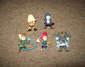Lot (5) 2011 Thundercats 3" PVC Figures Cheetara Mum-ra Panthro