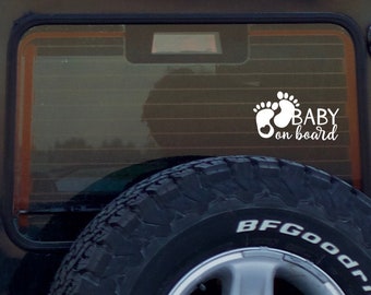 Baby On Board Decal, Baby On Board Car Sticker, Car Decal, Car Sign, Baby In Car Sticker, Newborn Gift, Cute Car Vinyl Decal