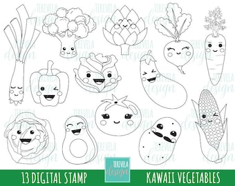 Edu Kids C D E: Kawaii Cute Cactus Coloring Pages / Succulents Outline