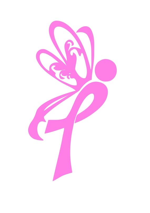 Butterfly Cancer Ribbon svg,dxf,eps,png,jpg,and pdf files,Cancer Ribbon