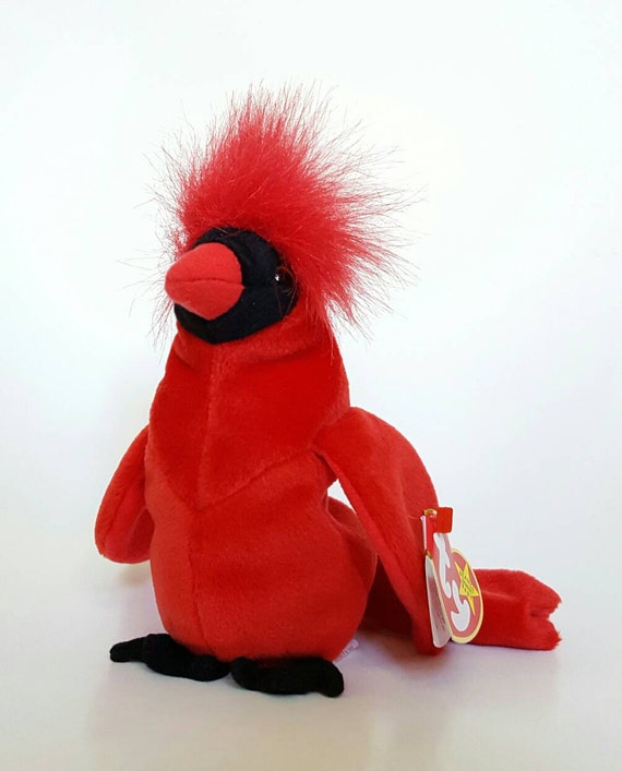 TY Original Beanie Baby MAC the Red Cardinal