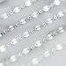 Sterling Silver Dapped Sequin Chain / Sterling Silver Lace Chain / Long and Short Necklace Chain / Wholesale Silver Necklace Chain