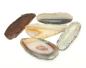 Agate Slices - Gorgeous Brown and White Agate Slice - You Choose (RK19B1-13)
