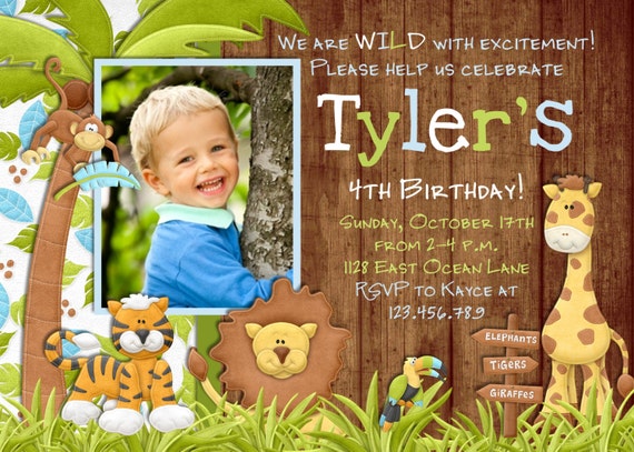Safari Birthday Invitation Antal Expolicenciaslatam Co