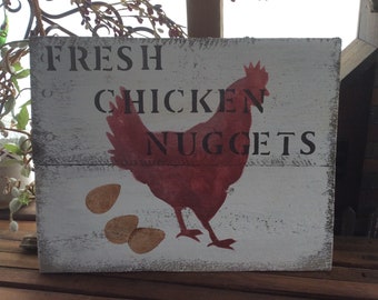 Chicken nuggets sign