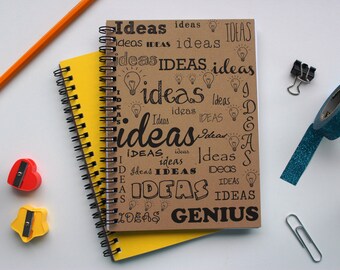 Ideas Ideas Ideas Genius - 5 x 7 journal
