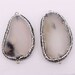 HOT 5pcs Nature White color Agate Druzy Geode pave Rhinestone crystal connector ,Drusy Crystal Gem stone Pendant Beads, Jewelry findings