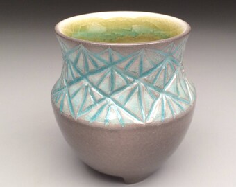 Hand carved Porcelain Cup