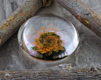 Pschyedelic Flower Hand-blown Glass Marble Energy Pillar Glass Art Love