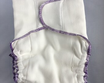 Flower Child Prefold to Fitted Diaper Conversion