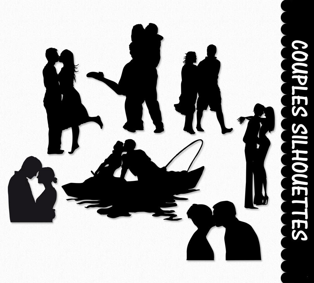 Las parejas de enamorados Clip Art pares Clipart gráfico Scrapbook