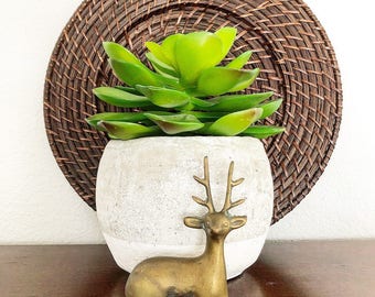 Vintage Brass Deer Figurine
