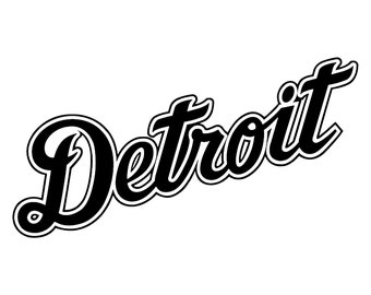 Detroit tigers decal | Etsy