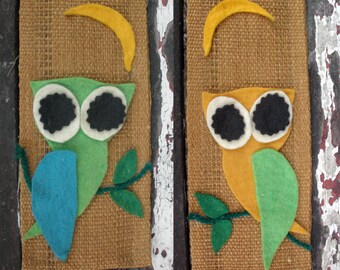 Vintage Owl Wall Hanging