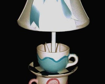 Alice In Wonderland Mad Hatter Tea Party Lamp