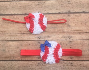 Baseball Headband - Baby Baseball Headband - Newborn Headband - Baseball Headband - Newborn Headbands - Baby Headbands - Girl Headband