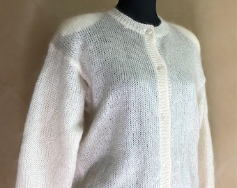 Vintage 70s/80s Mohair Blend Cardigan Sweater