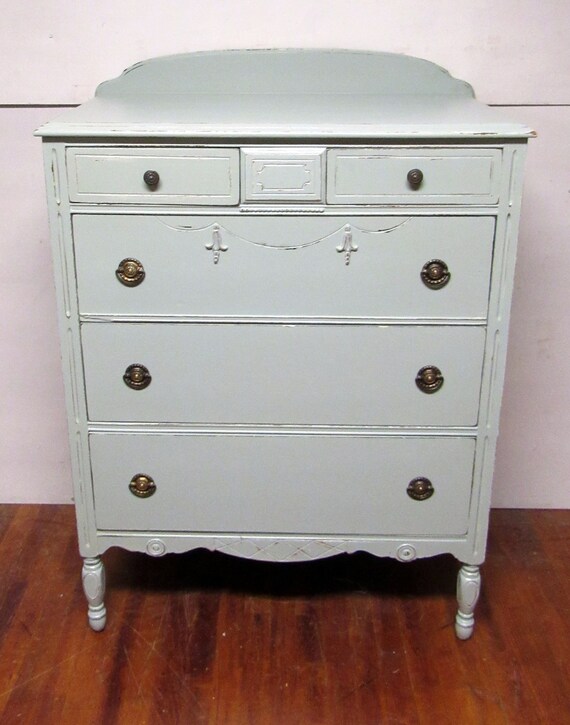 Tall dresser mint green