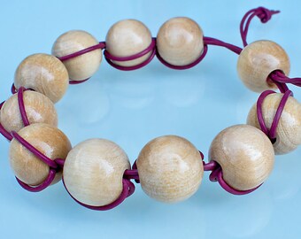 Wooden beads funky bracelet.