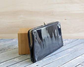 Vintage Patent Leather Clutch Purse