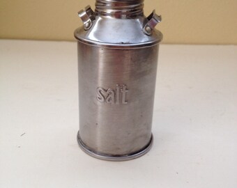 Vintage Aluminum Milk Can Salt Shaker