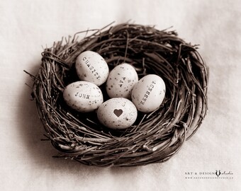 Mom Gifts Personalized, Gifts Mom, Mothers Keepsake Present, Custom Nest Home Decor Wall Art Print, Art for Her, Mothers Nest Art Print