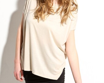 Oversized Blouse Shirt - Womens Fashion Top Soft Blouse