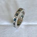 Diamond Sapphire Eternity Wedding Ring 14KT White Gold 1.62ct Blueriver4747