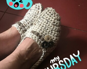 Crochet slippers