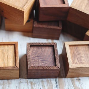 Wooden Mini Boxes, Tiger Oak, Walnut, Elm, Rustic Reclaimed Lumber, Olde Timber Workshop, OTW, Wood Boxes, Handcrafted Gift Ideas